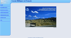 Desktop Screenshot of lecons-bibliques.com